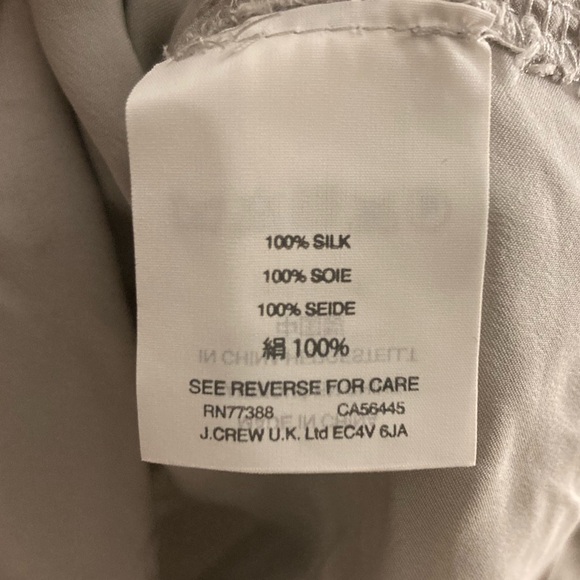 Brand new J crew women’s silk button down - Picture 4 of 7